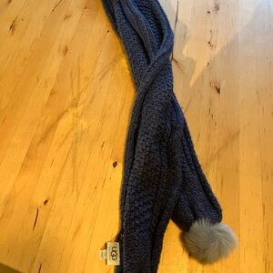 UGG Blue Knit Scarf